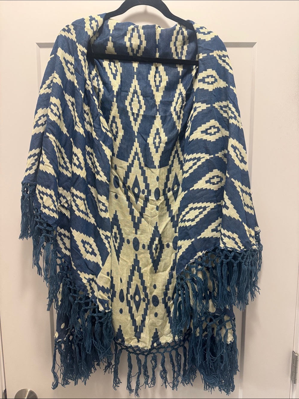 🆕 Raj Dakota Ruana Poncho Navy. OS. NWT!🔥🔥